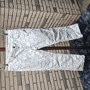 CAbi Nautical Look Jeans Sz 6 White